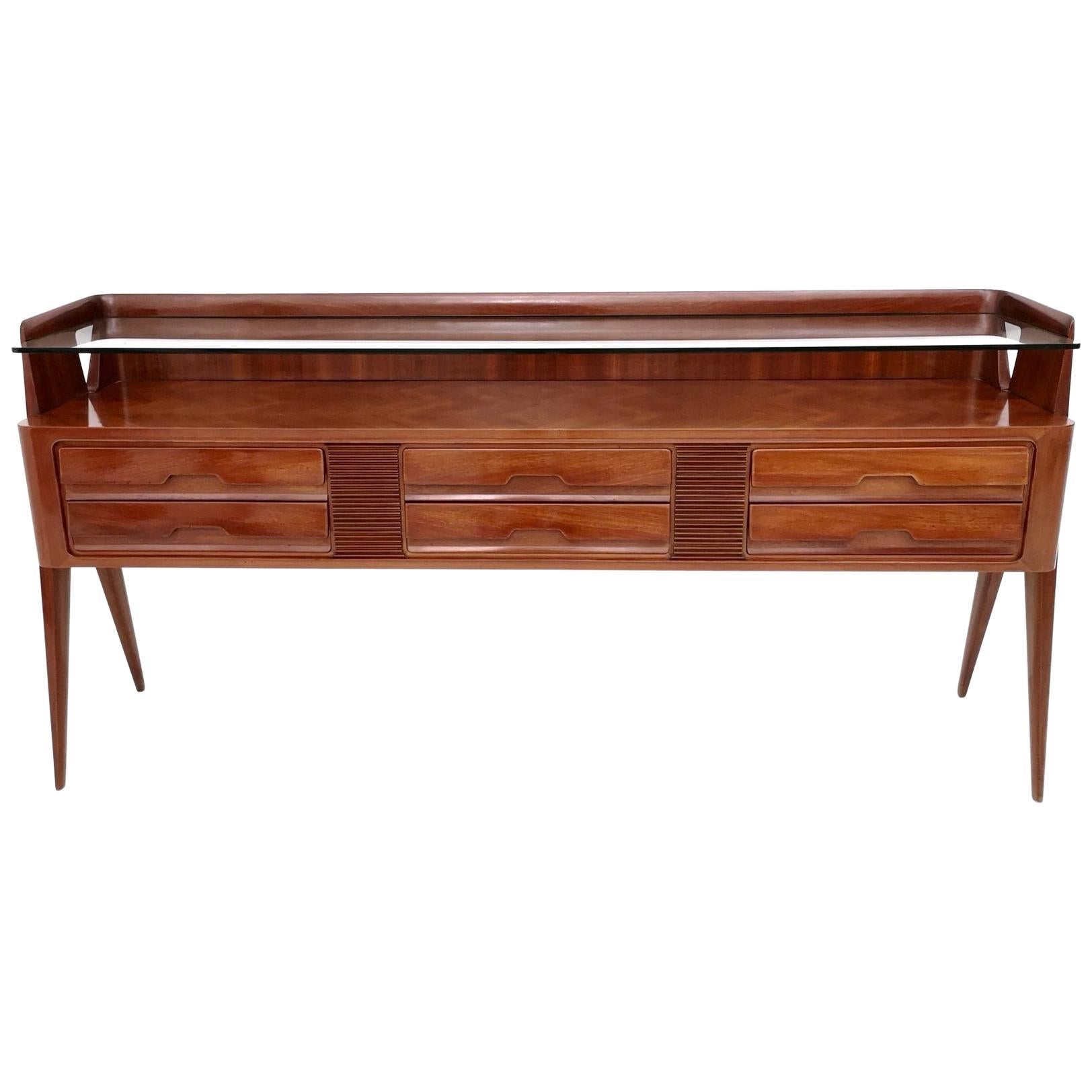 High-Quality Wooden Dresser by La Permanente Mobili Cantù, Italy, 1950s