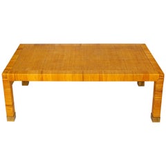 Midcentury Rattan Bielecky Coffee Table