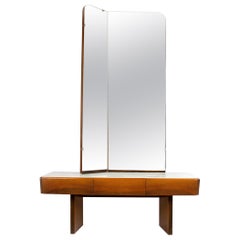 Midcentury Vintage Dressing Table and Mirror Set, 1960s