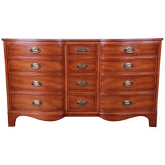 Heritage Henredon Inlaid Mahogany Twelve-Drawer Long Dresser