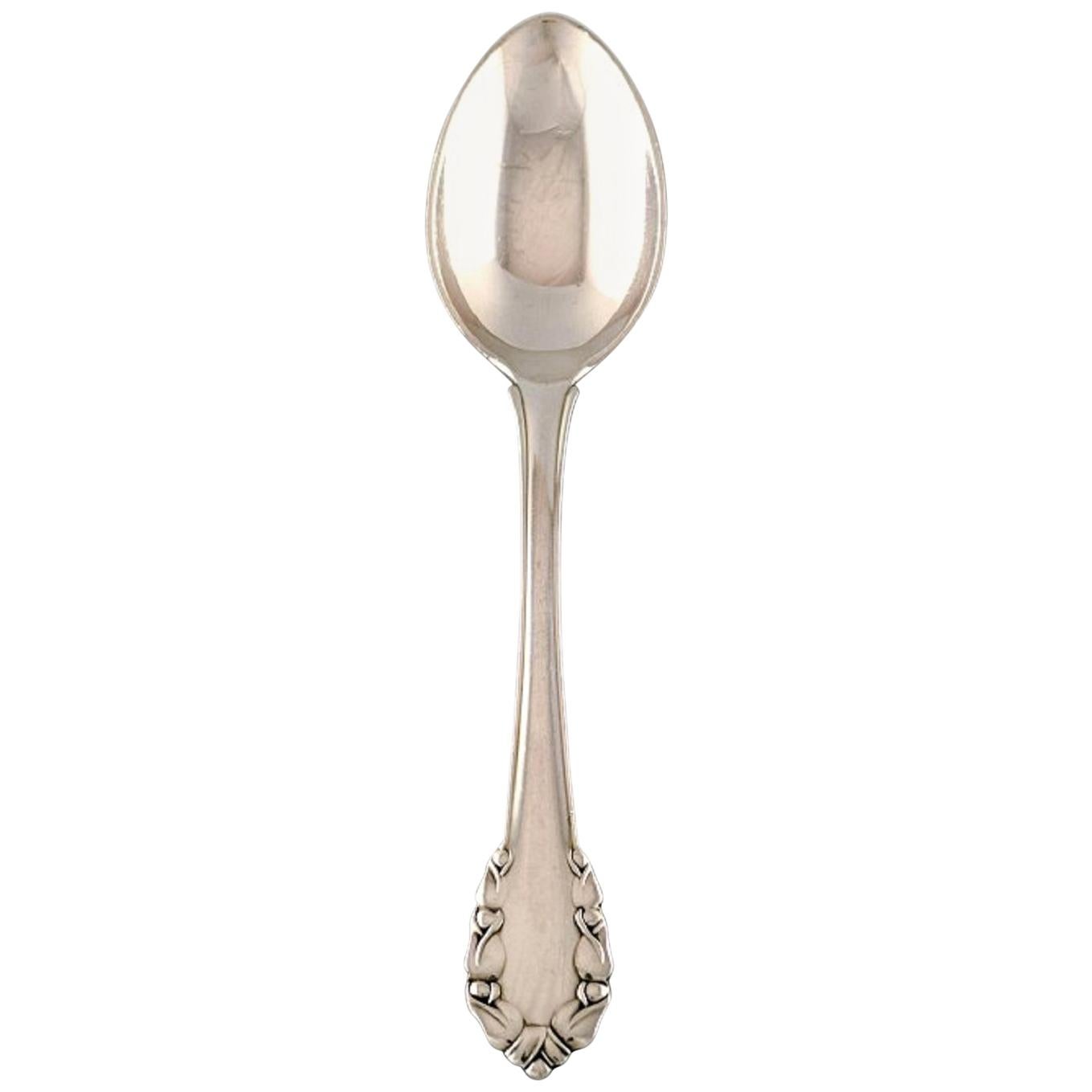 Georg Jensen "Lily of the valley" Child Spoon in Sterling Silver, 3 Pieces For Sale