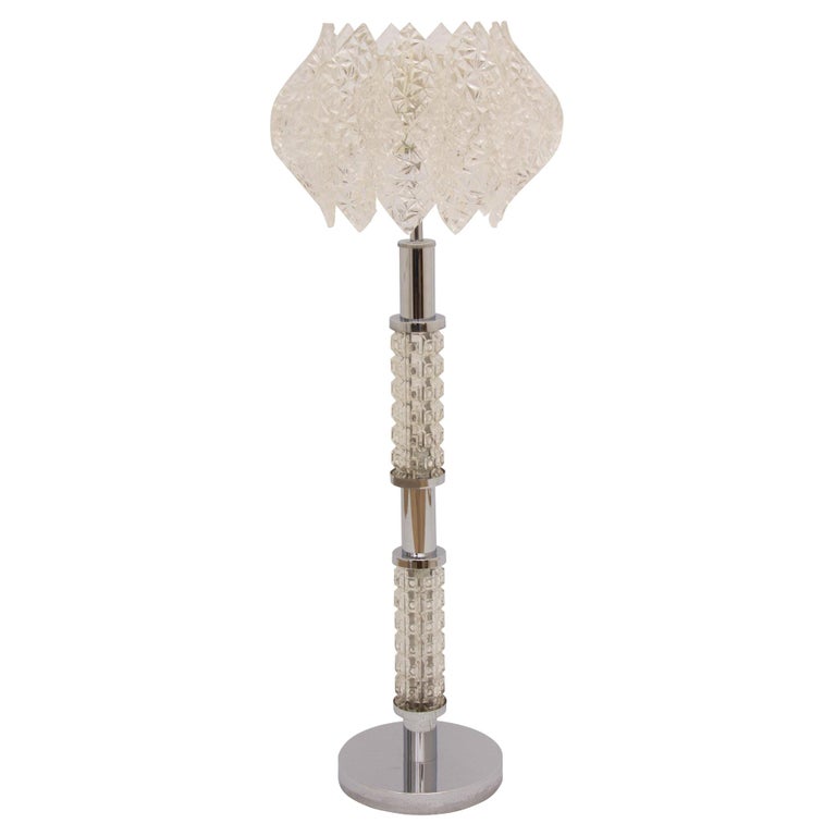 Midcentury Floor Lamp with Illuminating Column For Sale at 1stDibs