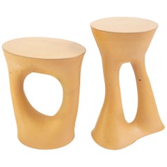 Pair of Mustard Kreten Side Tables from Souda, in Stock