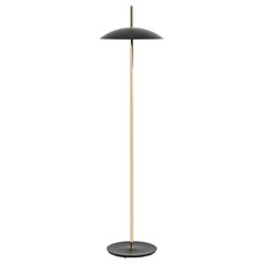 Black X Brass Signal Floor Lamp from Souda, Made to Order