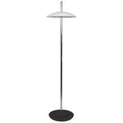 White and Nickel Signal Floor Lamp from Souda, Made to Order