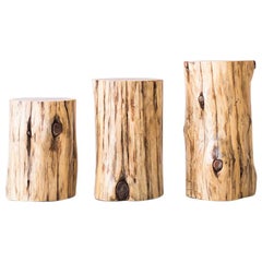 Tree Stump Tables, Natural