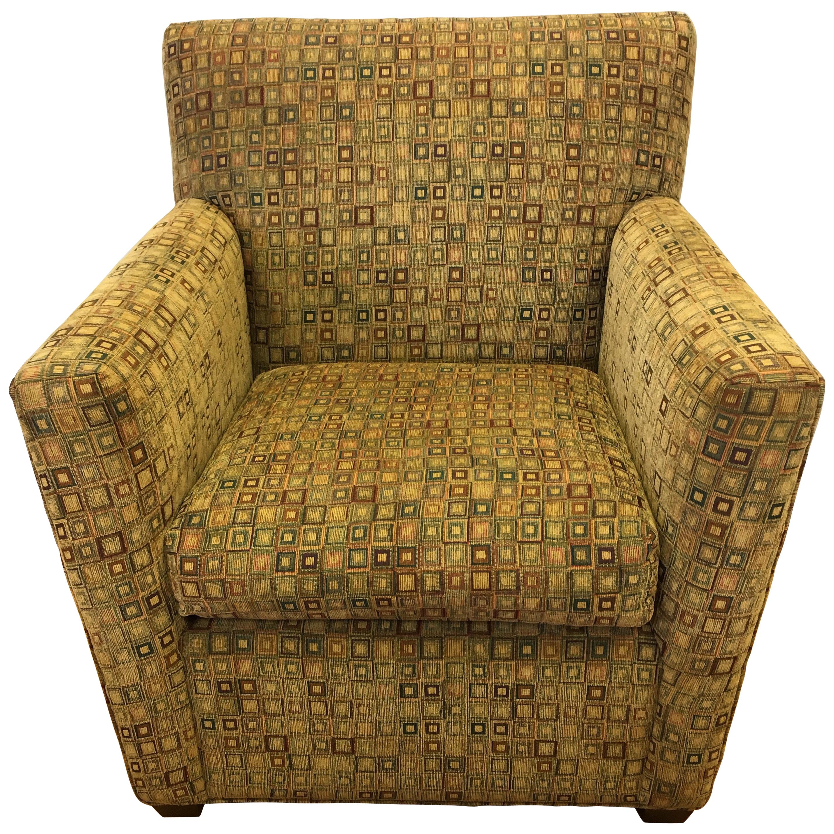 Maurice Villency Mid-Century Modern Upholstered Armchair Club