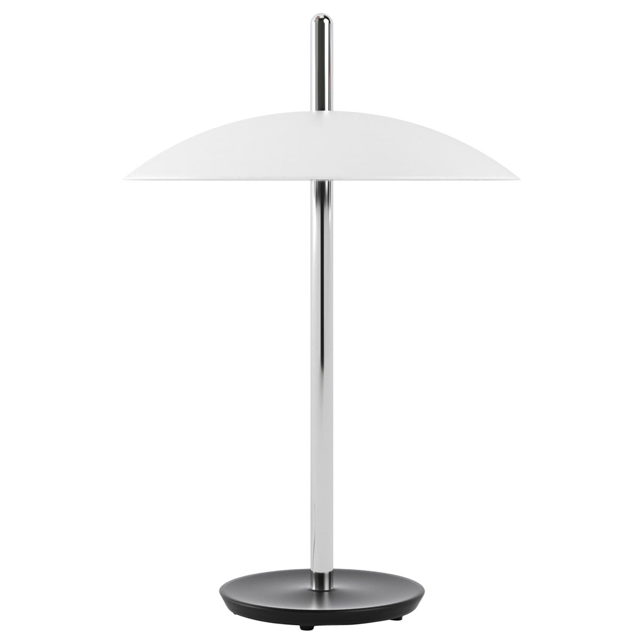 Signal Table Light from Souda, White x Nickel, Made to Order For Sale