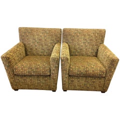 Used Maurice Villency Midcentury Pair of Matching Armchairs Reading Chairs
