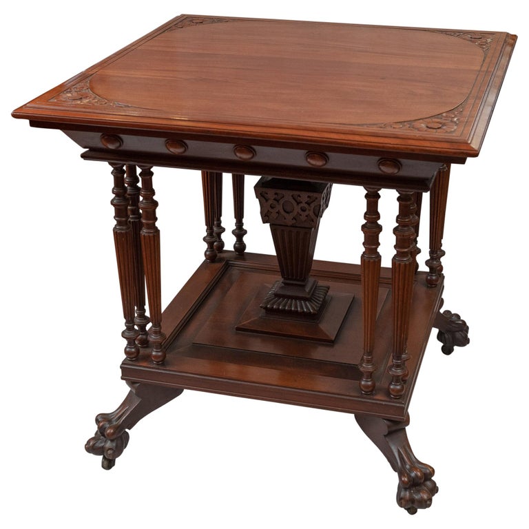 Late Victorian Mahogany Parlor Table at 1stDibs