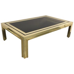 Brass and Glass Coffee Table by Liwan's Italy
