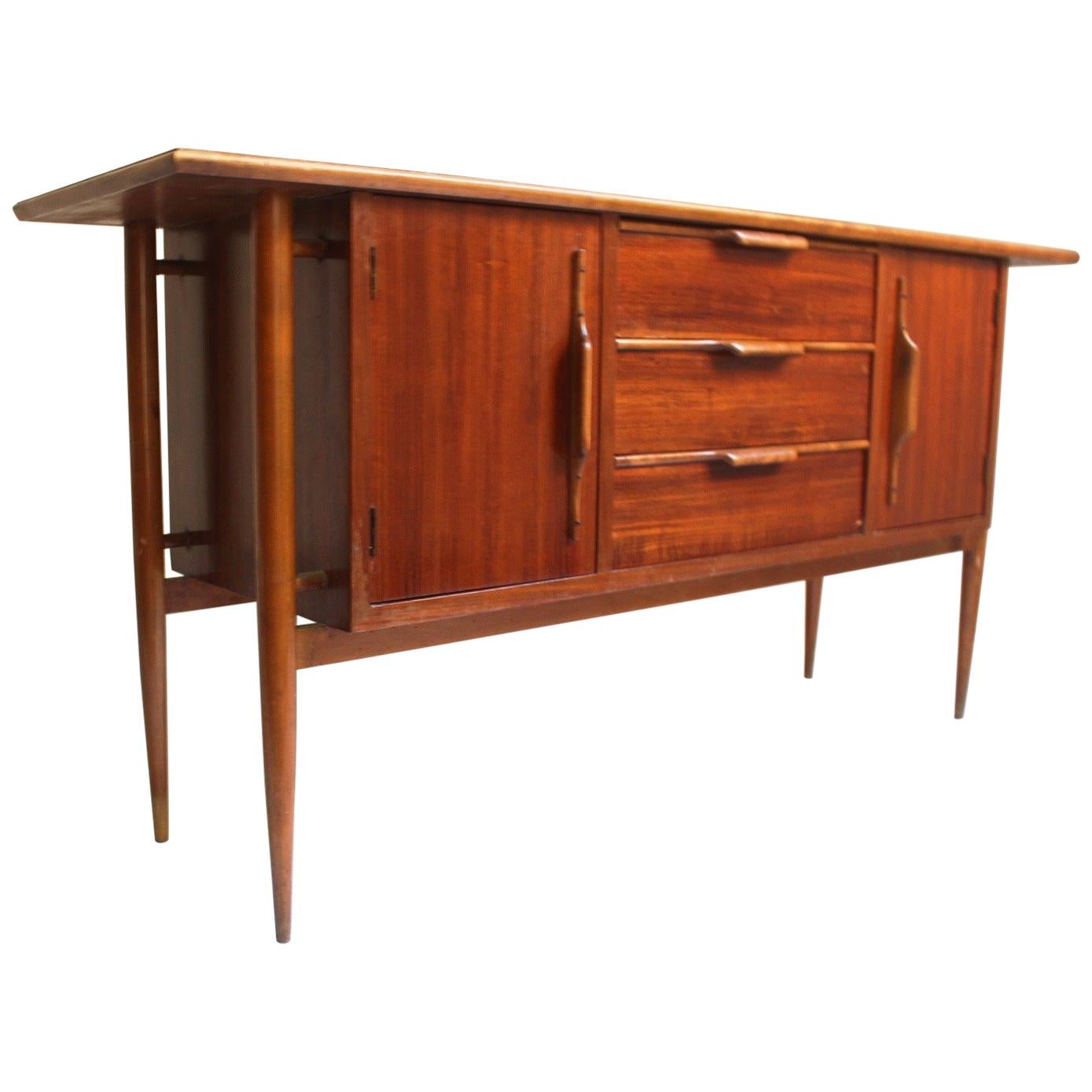 Midcentury Short Spanish Sideboard or Buffet, 1960s
