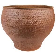 David Cressey, unglasiertes „Cheerio“-Keramik-Pflanzgefäß für Architectural Pottery