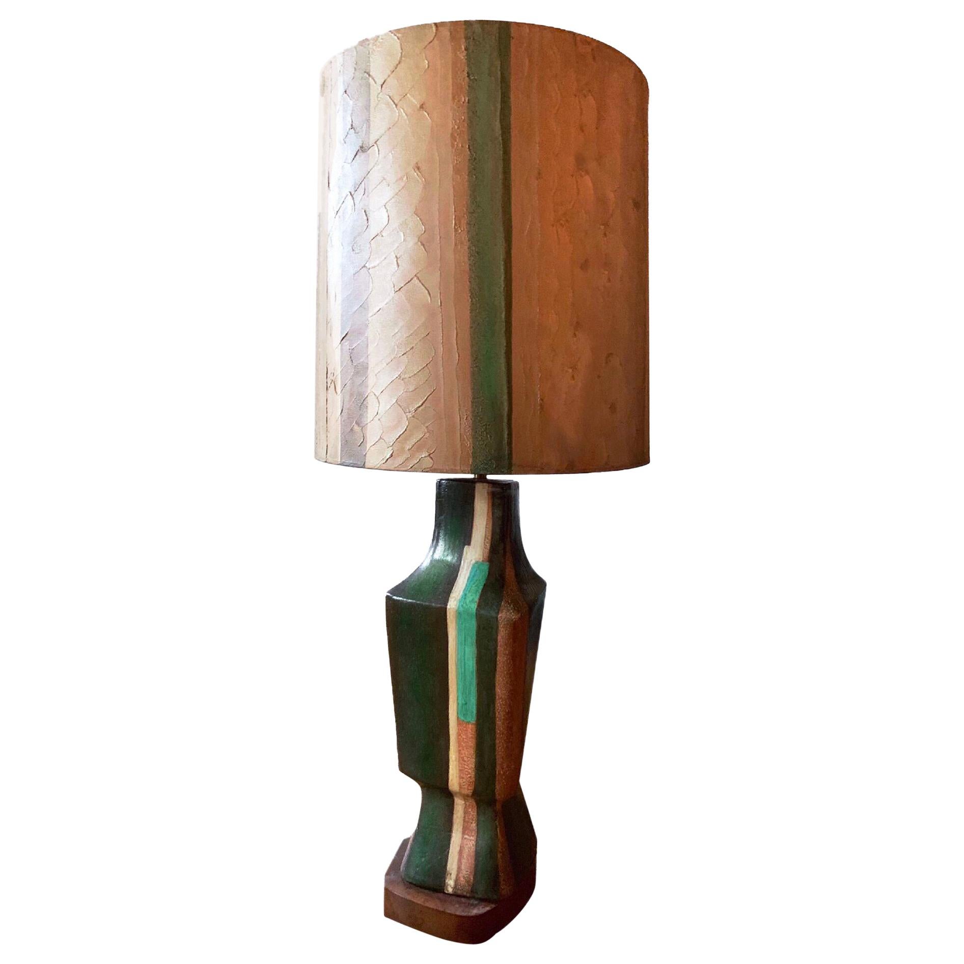 American Marianna von Allesch Modern Ceramic Sculptural Lamp, Midcentury, Organic Modern For Sale