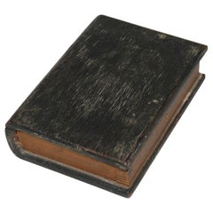 19th Century Rare Miniature Wooden Bible Box in Original Paint