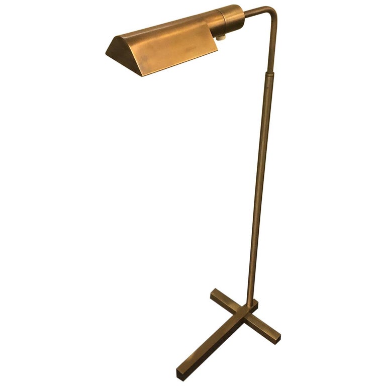Multi-Directional Brass Floor Lamp by Casella Lighting at 1stDibs
