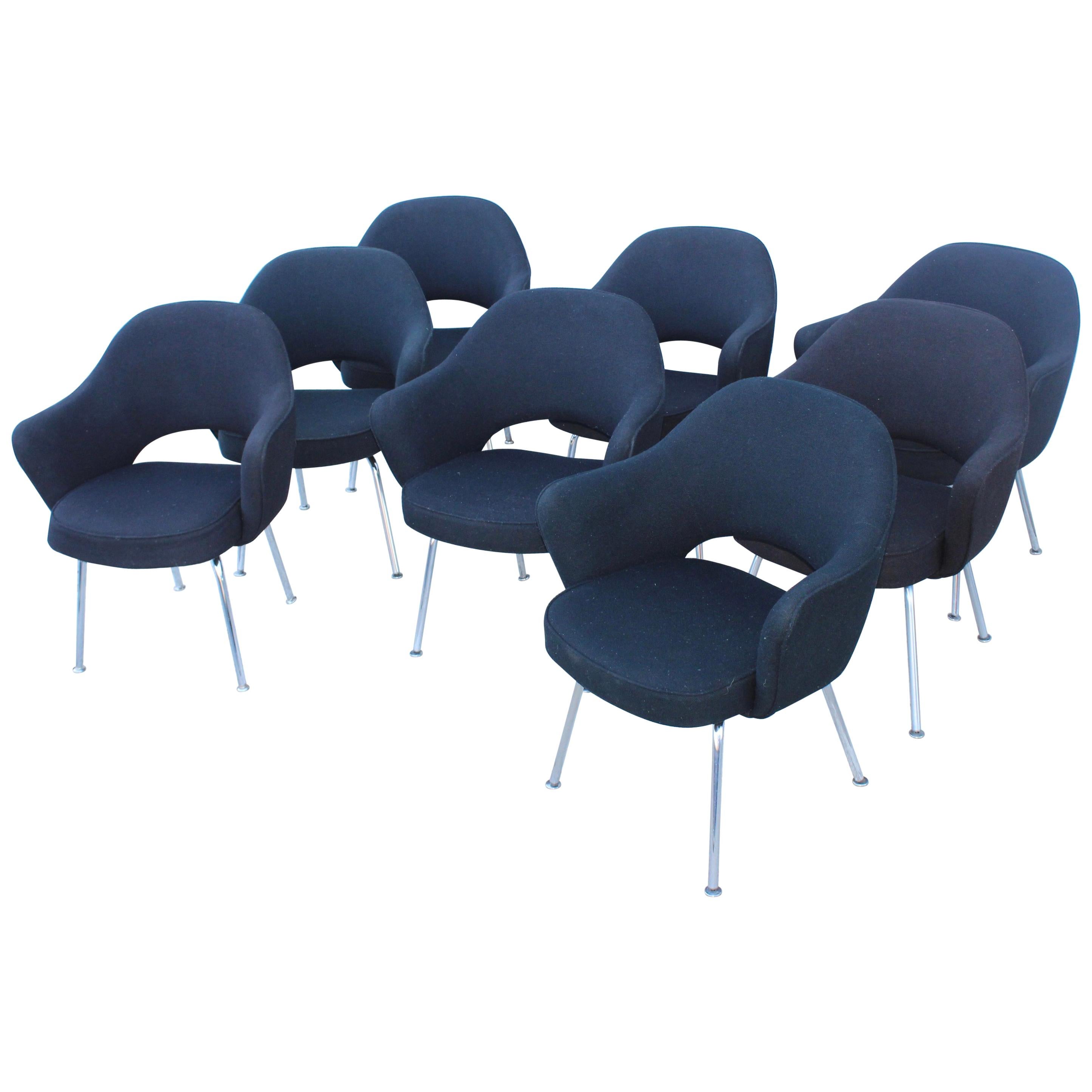 Eight Eero Saarinen Executive Chairs