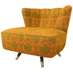 Vintage Kroehler Mid-Century Modern Swivel Lounge Chair