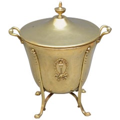 Edwardian Brass Coal Bin or Planter