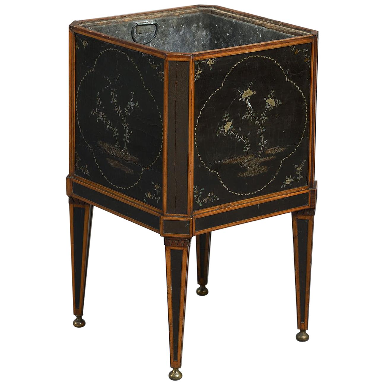 18th Century Dutch Lacquer-Mounted Teestoof, Jardinière or Wine Cooler