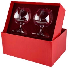 Baccarat Crystal Perfection Balloon Brandy Snifter Pair