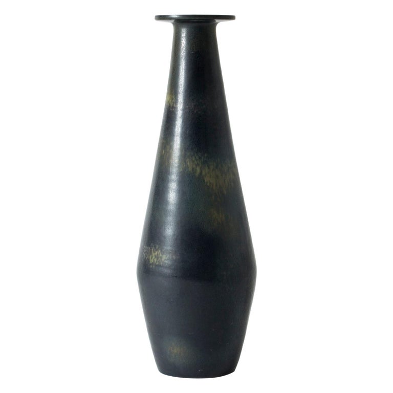 Midcentury Stoneware Vase by Gunnar Nylund For Sale