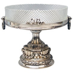 Silver Vienna Centrepiece Glass Liner Wuerbel & Czokally Mayer & Sons 1880-1890