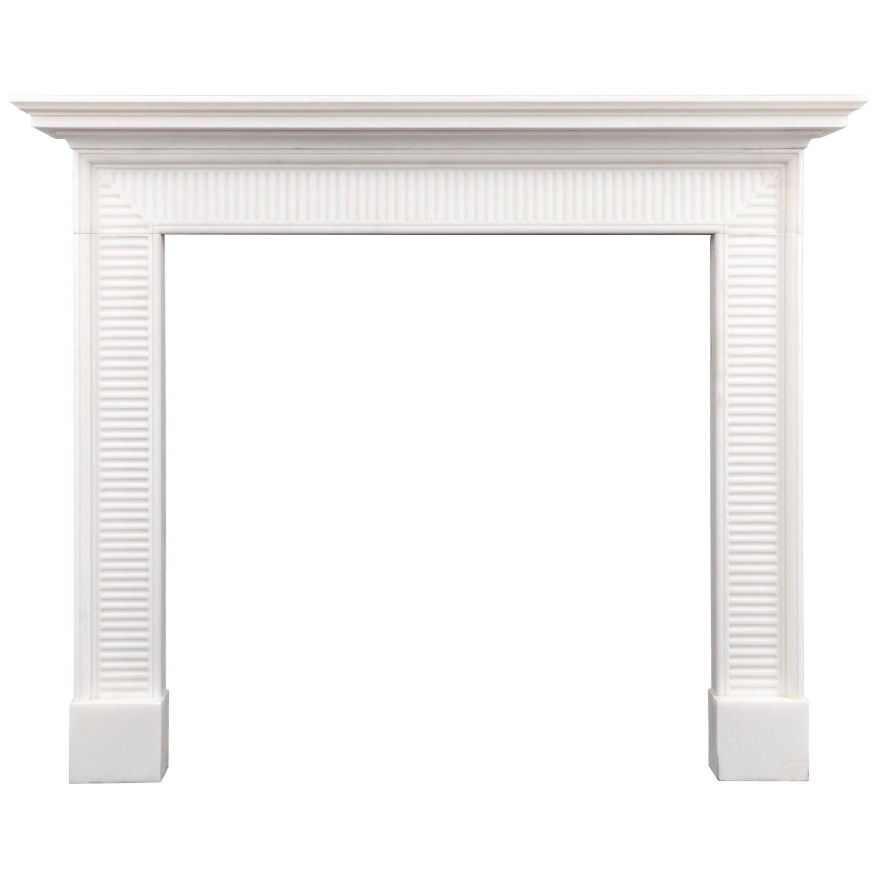 Georgian Style Marble Fireplace For Sale