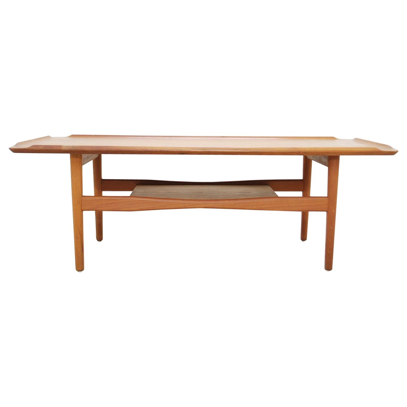 Table basse en teck Poul Jensen pour Selig