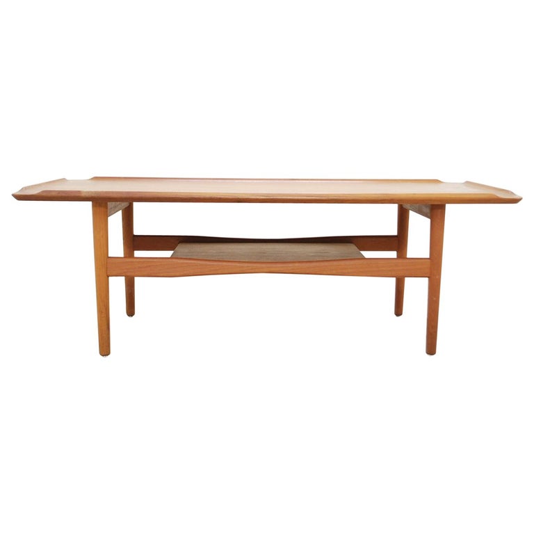 Poul Jensen Teak Coffee Table for Selig For Sale at 1stdibs