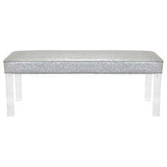 Prism Bench in Sharkskin Motif Leather by Montage