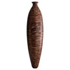 STACKED Torpedo Shaped Walnut Vase by Richard Haining, Available Now