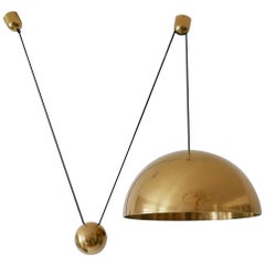 Exceptionnelle lampe pendante Solan Counter Balance de Florian Schulz, années 1980, Allemagne