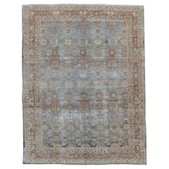 Distressed Persian Malayer Rug, circa 1900