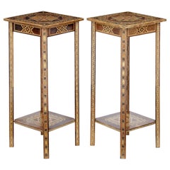 Pair of Mid-20th Century Damascan Lamp Tables