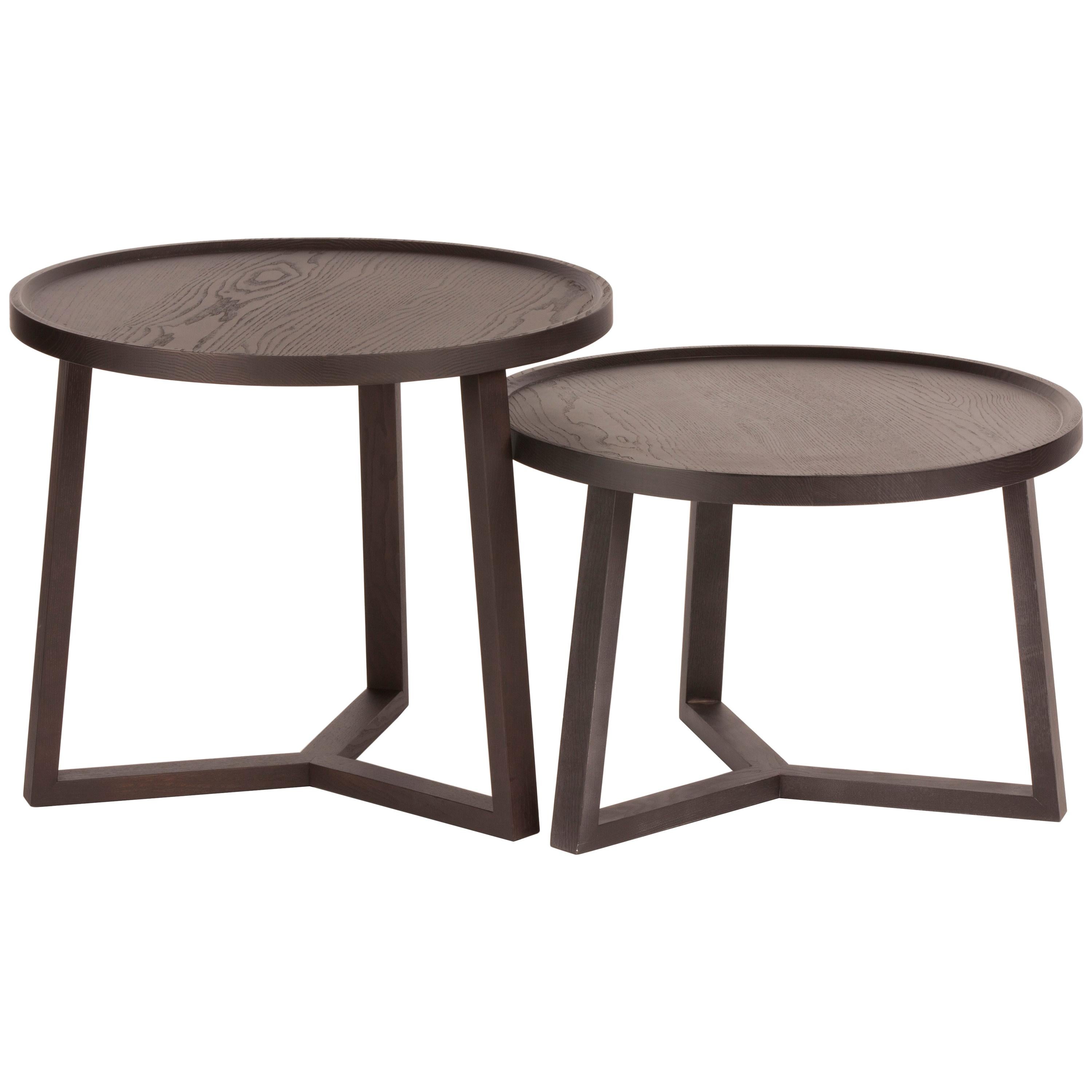 'VICKY' Scandinavian Style Solid Wood Side Table im Angebot