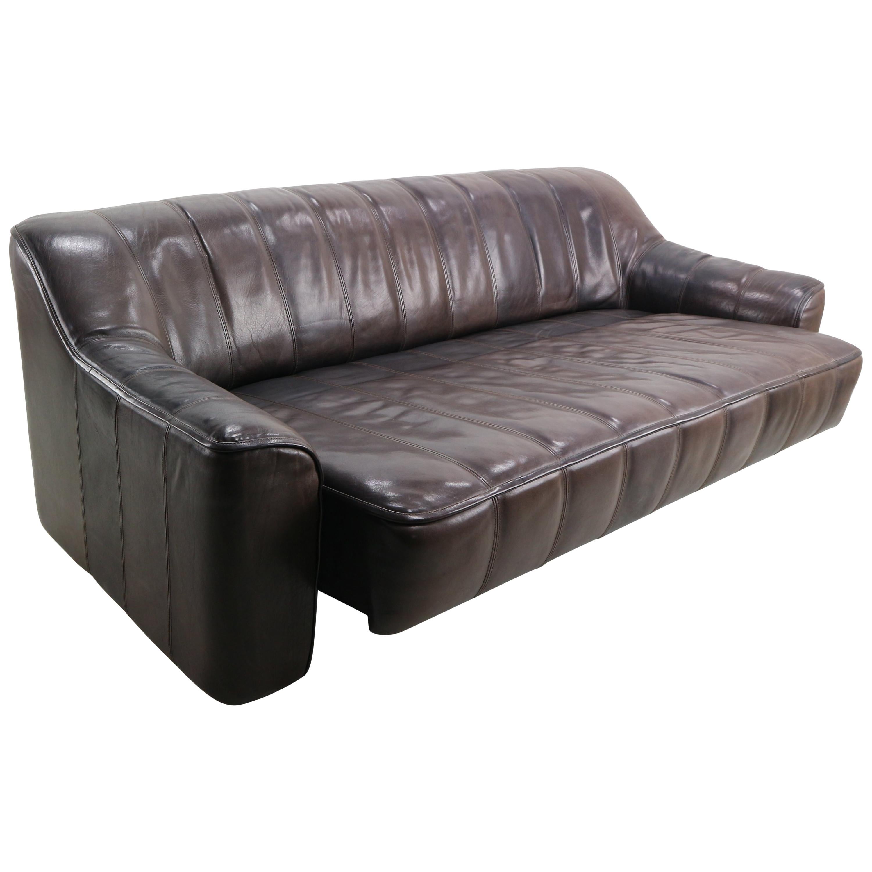 3-Seat Leather Sofa DS-44 from De Sede, 1970s