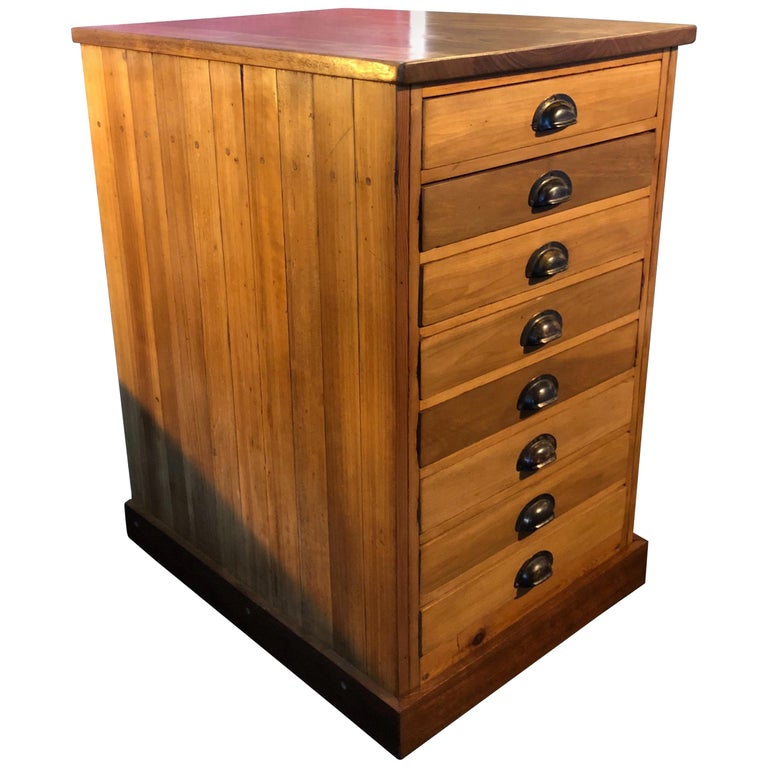 Industrial Chest of Drawers, Early 20th Century, Large. at 1stDibs