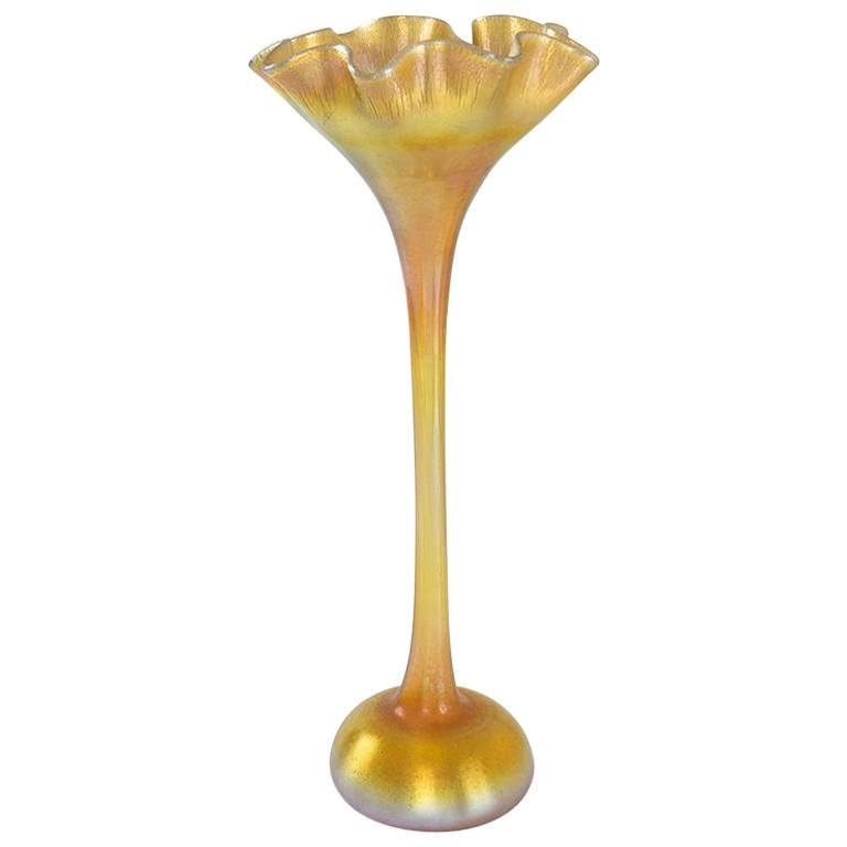 Tiffany Studios New York Floriform Glass Vase