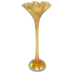 Used Tiffany Studios New York Floriform Glass Vase