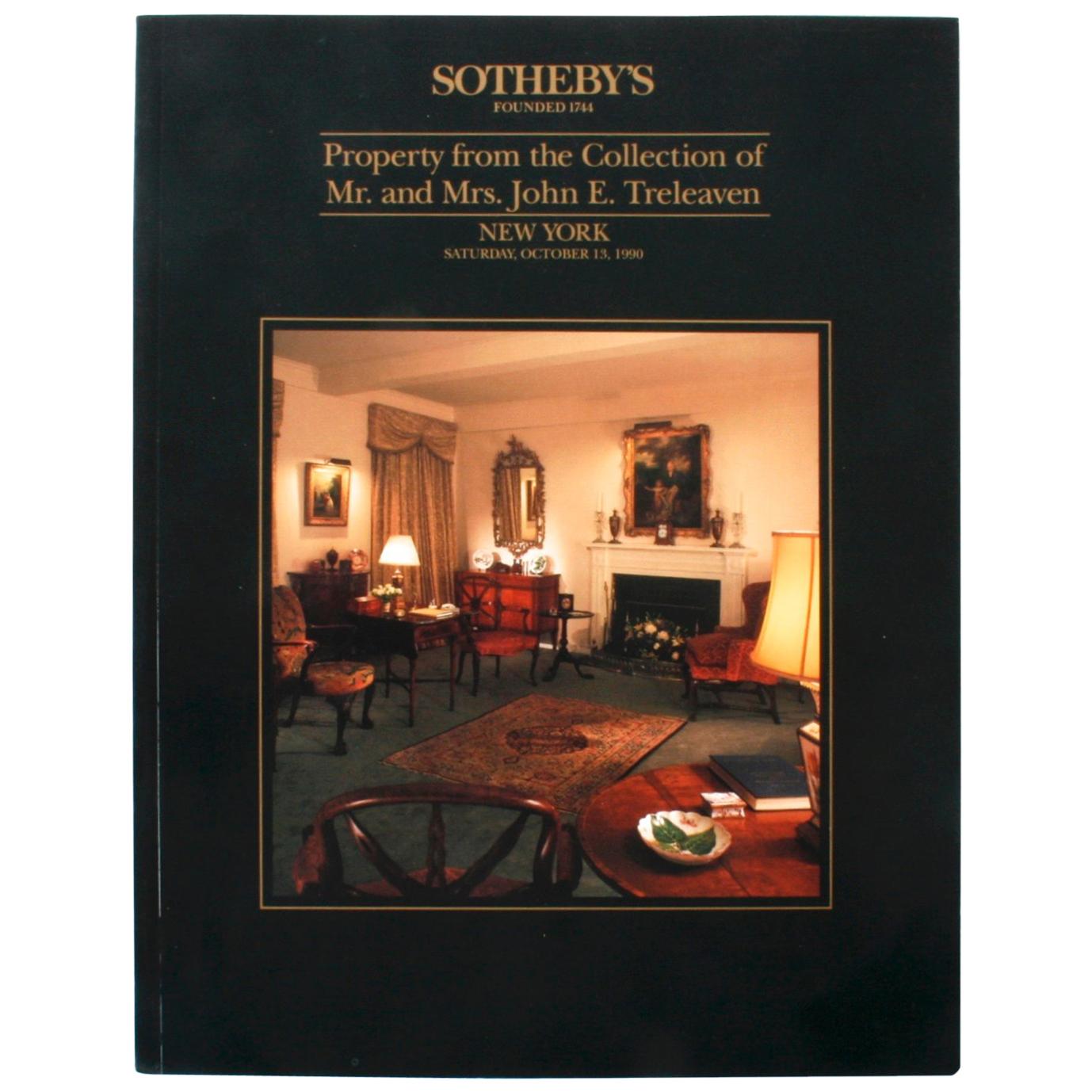 Sotheby's, English Porcelain and Furniture Mr. and Mrs John Treleaven Oct, 1990 For Sale