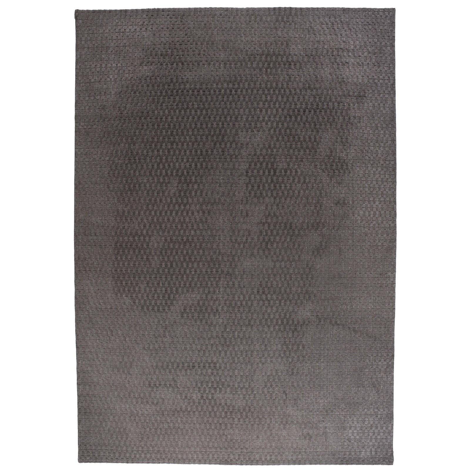 Dark Gray Loop Cut Rug For Sale