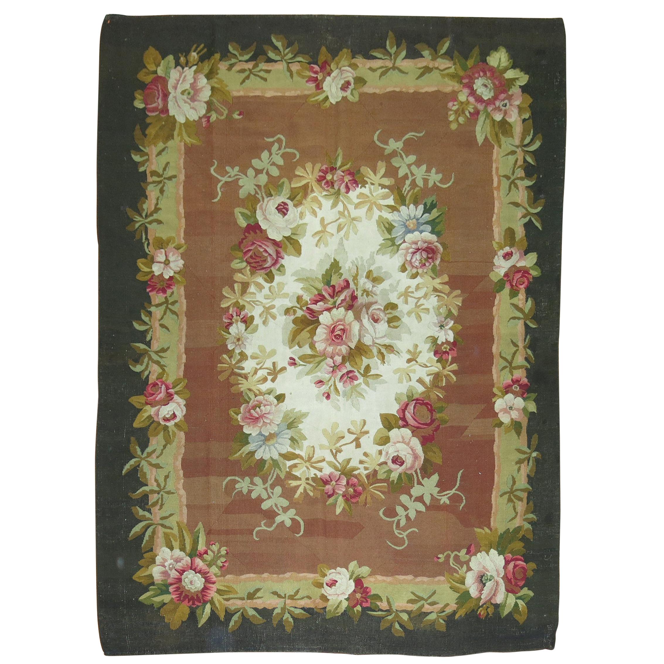 Louis Philippe French Aubusson Mid 19th Century Carpet For Sale