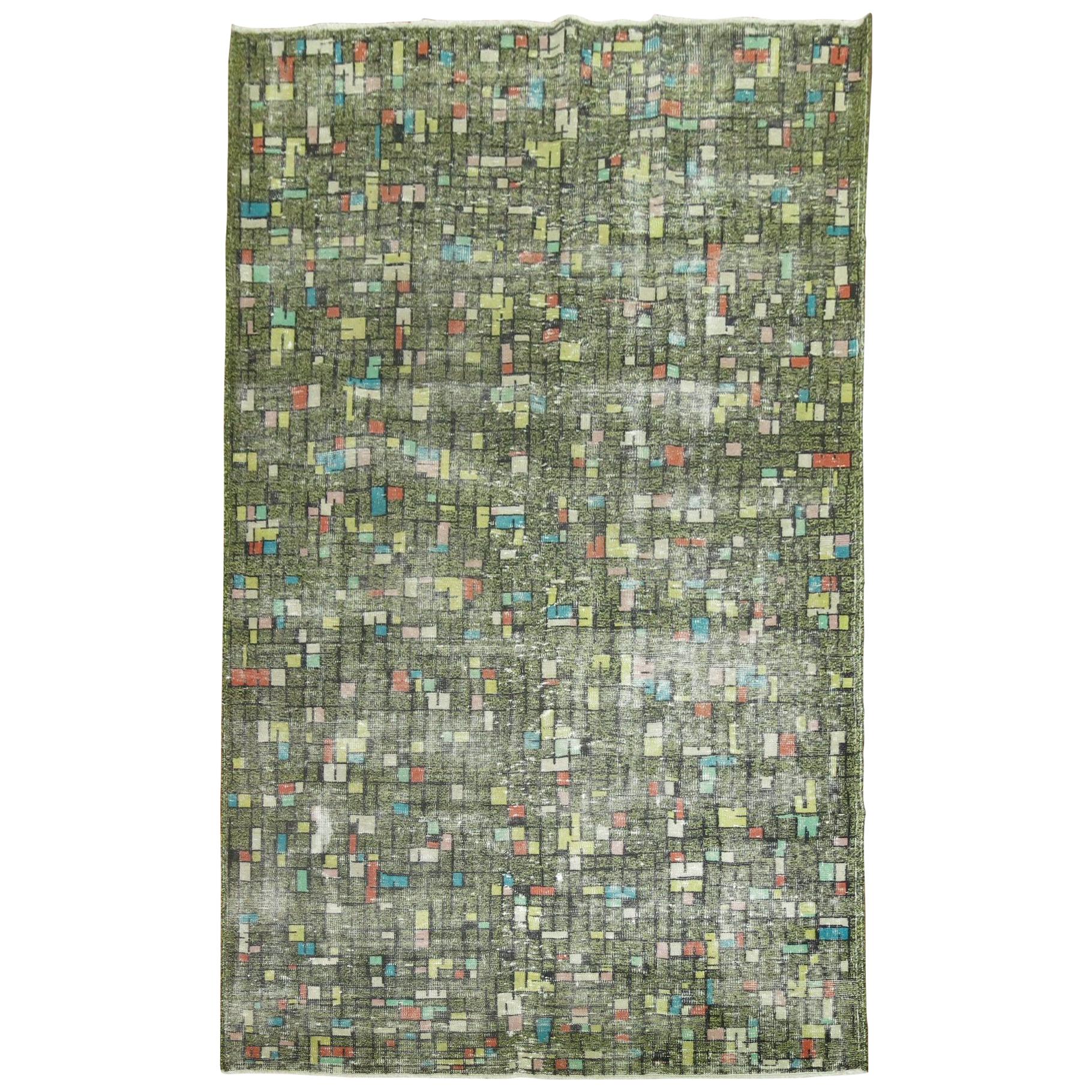 Tapis Tetris turc déco à motifs muraux Zeki