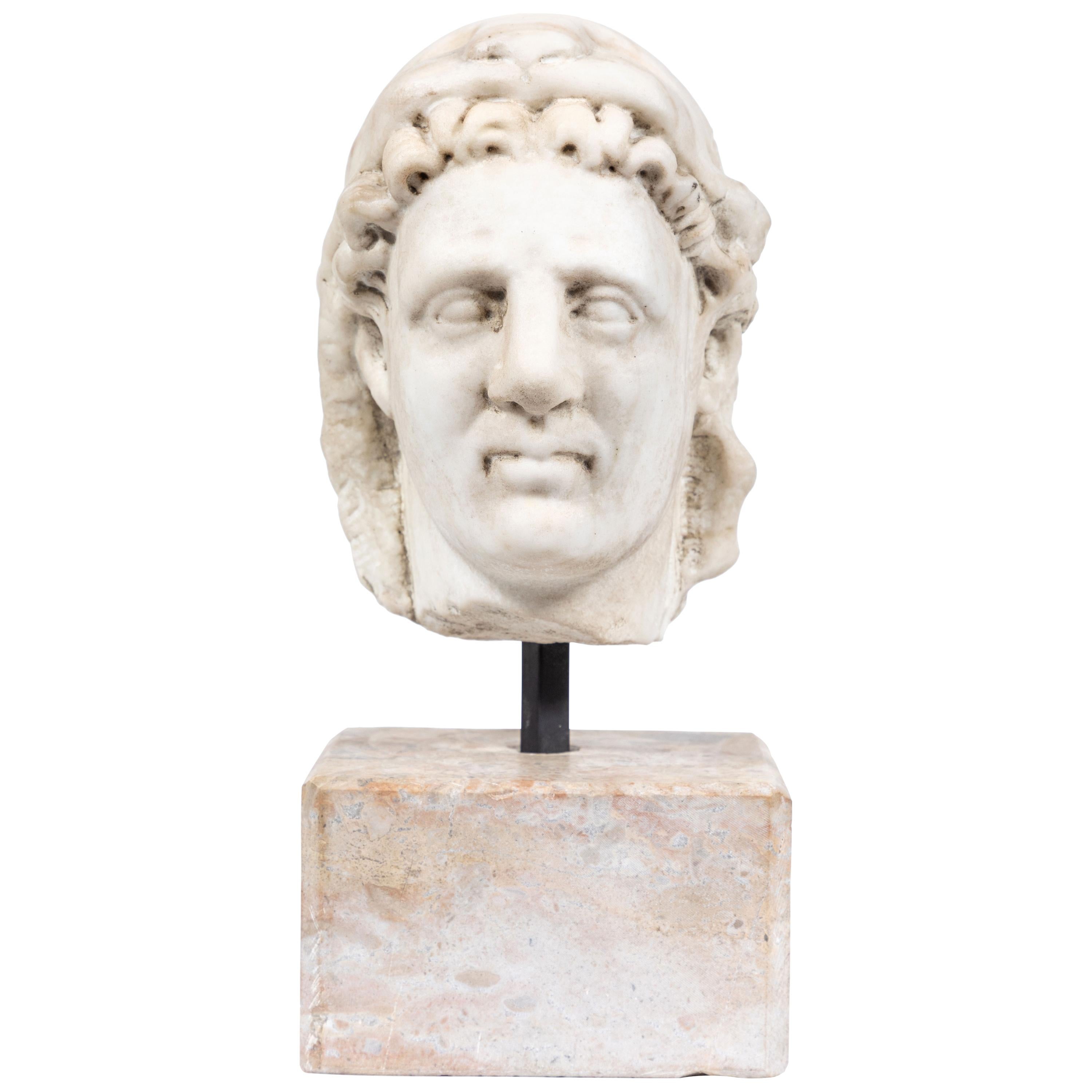 Chic, Ancient-Style, Roman Marble Bust