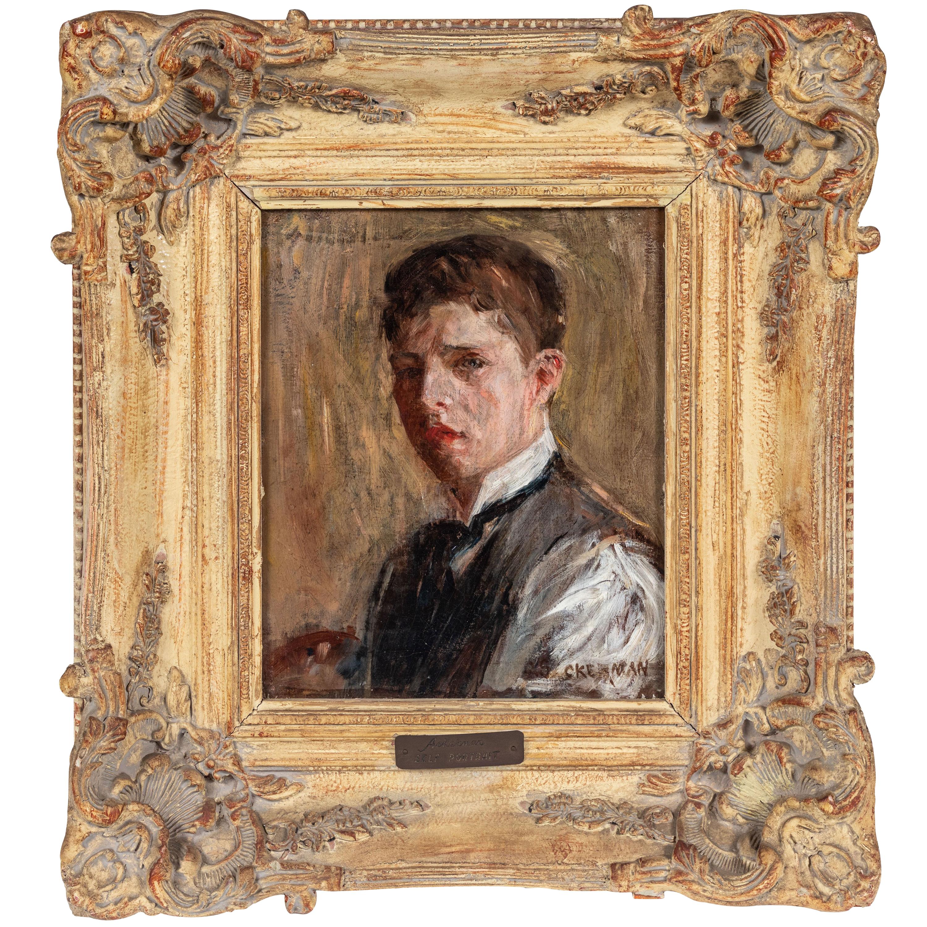 Original, Turn of the Century Self-Portrait For Sale