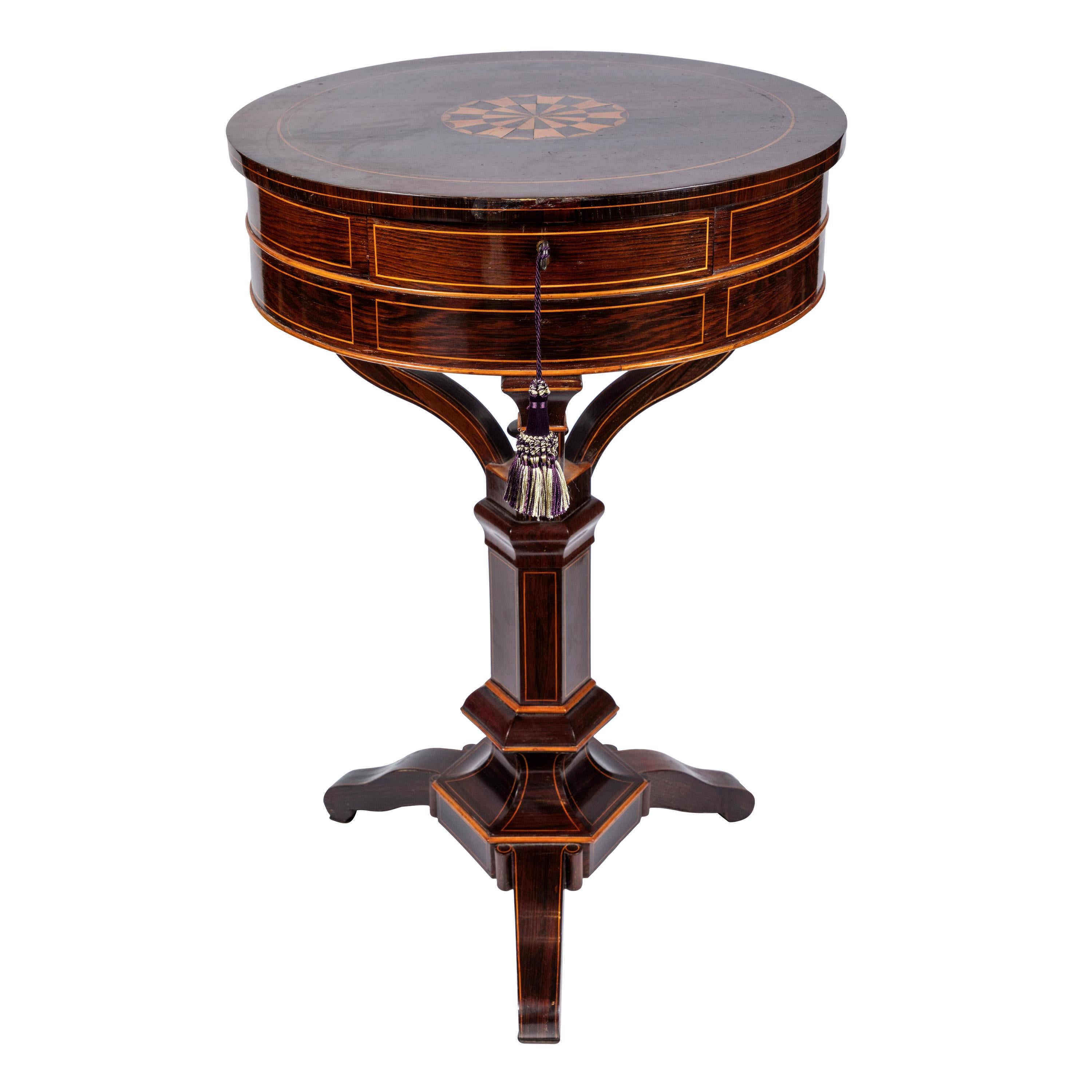 19th Century, Inlaid, English Occasional Table