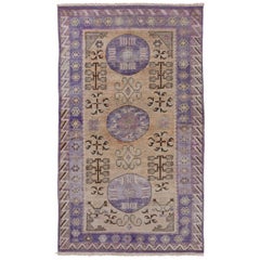 Antique Khotan Rug, Purple Tones