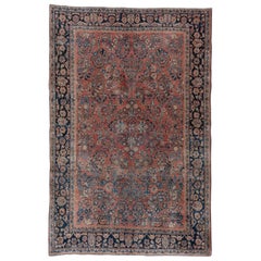Vintage Sarouk Rug, circa 1930s