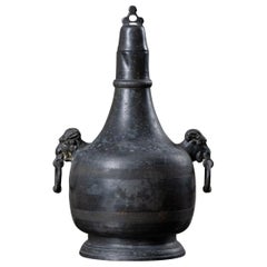 19th Century Turkish Metal Flask